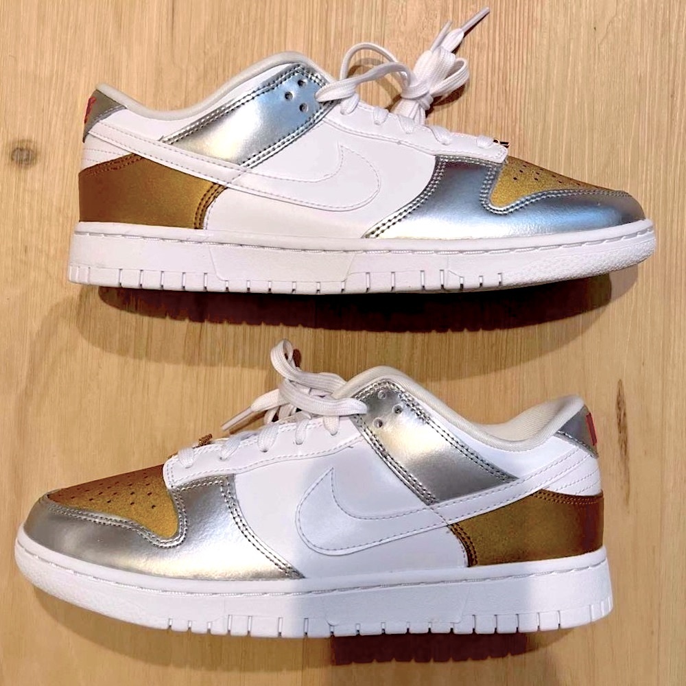 NWT Nike Dunk Low “Metallic” women | 8.5